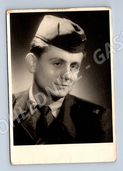 Stará fotografie Litoměřice mladý muž v uniformě 1959 (P4111)