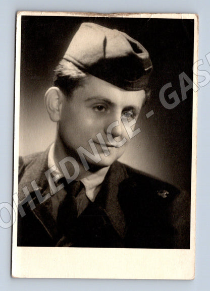 Stará fotografie muž v čepici (P4113)