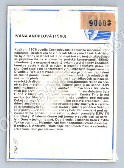 Pohlednice Ivana Andrlová 1976 (P4138)