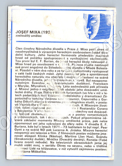 Pohlednice Josef Mixa herec zasloužilý umělec (P4142)