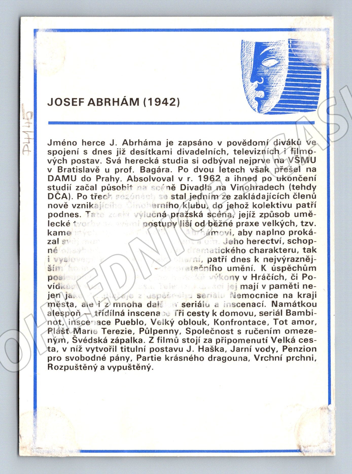 Pohlednice Josef Abrhám (P4145)