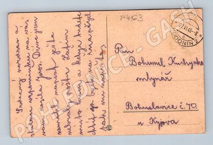 Pohlednice Kytice květin ve váze 1945 (P4163)