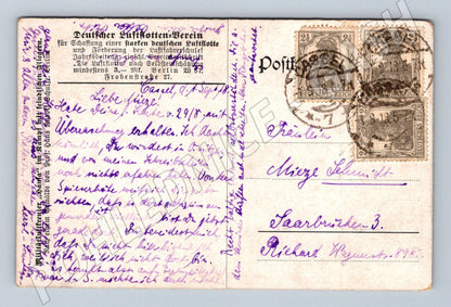 Pohlednice Německo Zeppelin biplány 1918 (P4168)