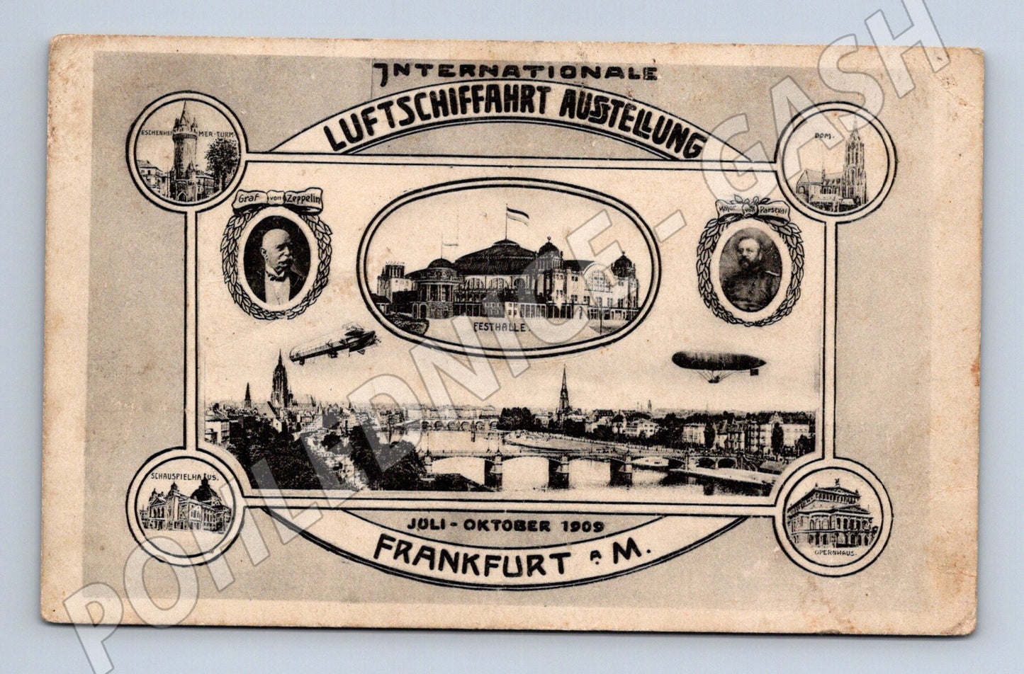Pohlednice Německo Frankfurt letecká výstava 1909 (P4169)