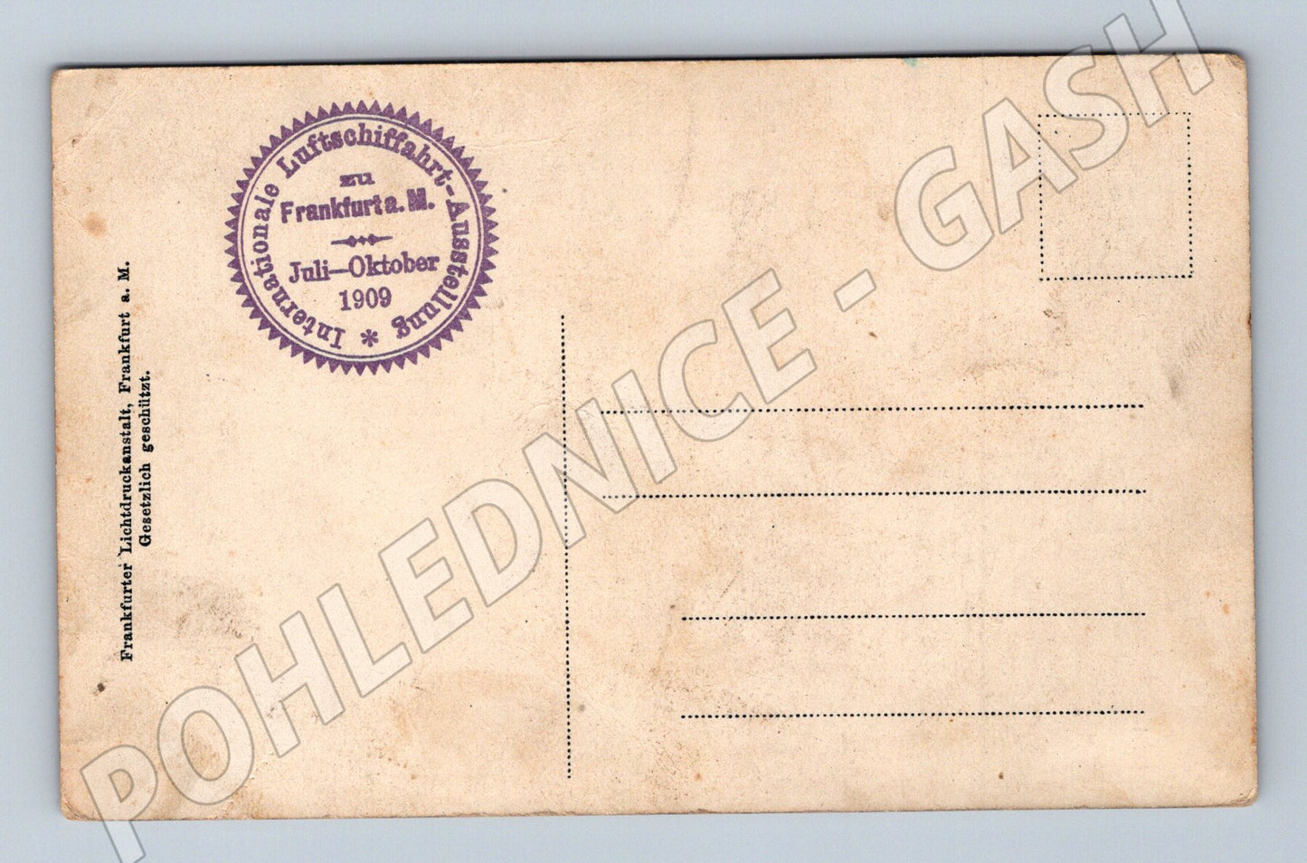 Pohlednice Německo Frankfurt letecká výstava 1909 (P4169)
