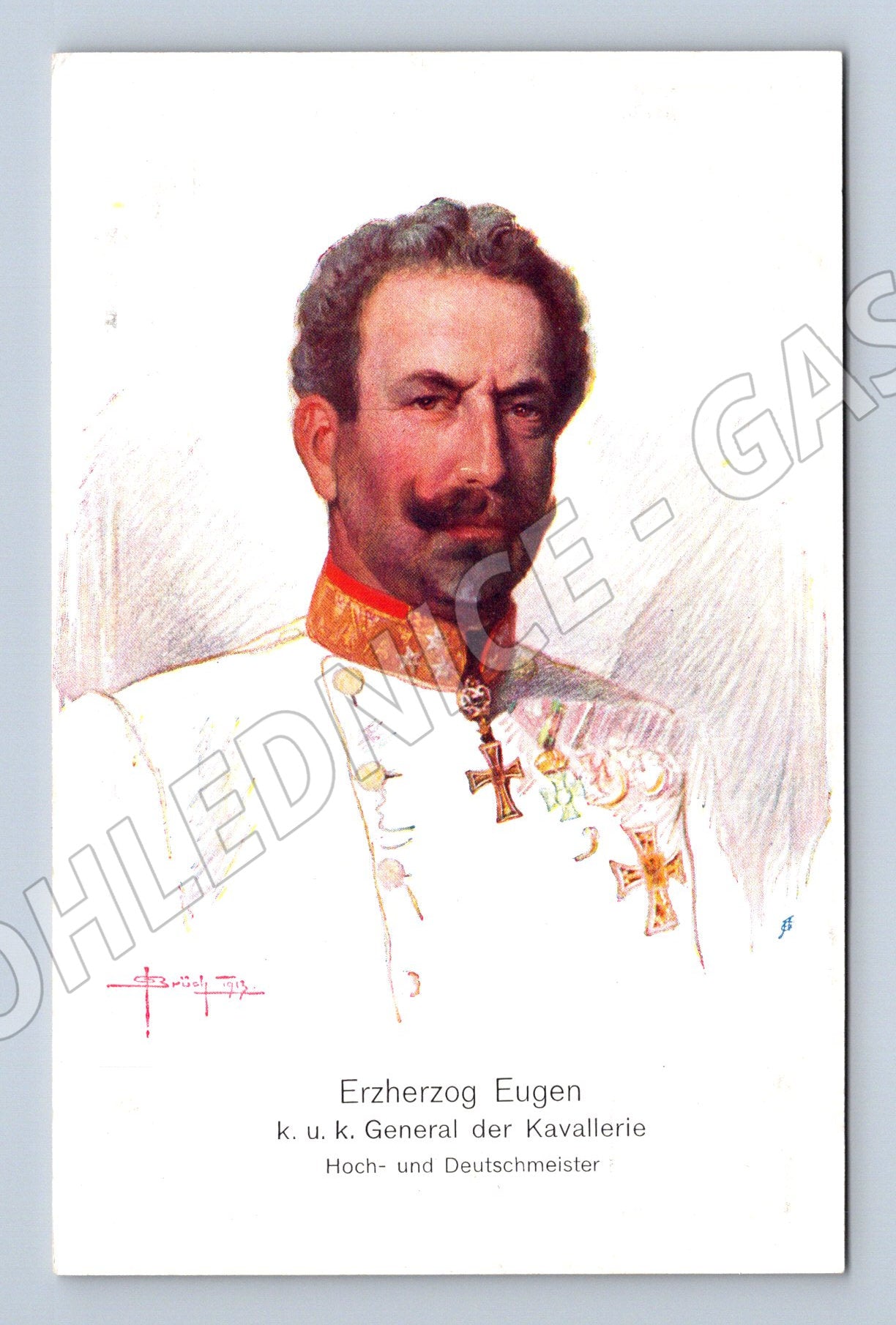 Pohlednice Rakousko arcivévoda Evžen 1. sv. válka (P4178)