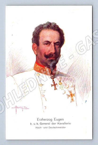 Pohlednice Rakousko arcivévoda Evžen 1. sv. válka (P4178)