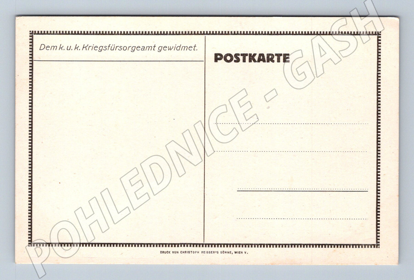 Pohlednice Rakousko arcivévoda Evžen 1. sv. válka (P4178)