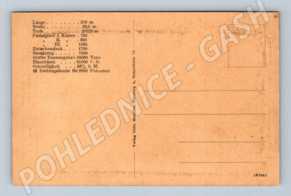 Pohlednice Německo zaoceánský parník S. S. Vaterland (P4183)
