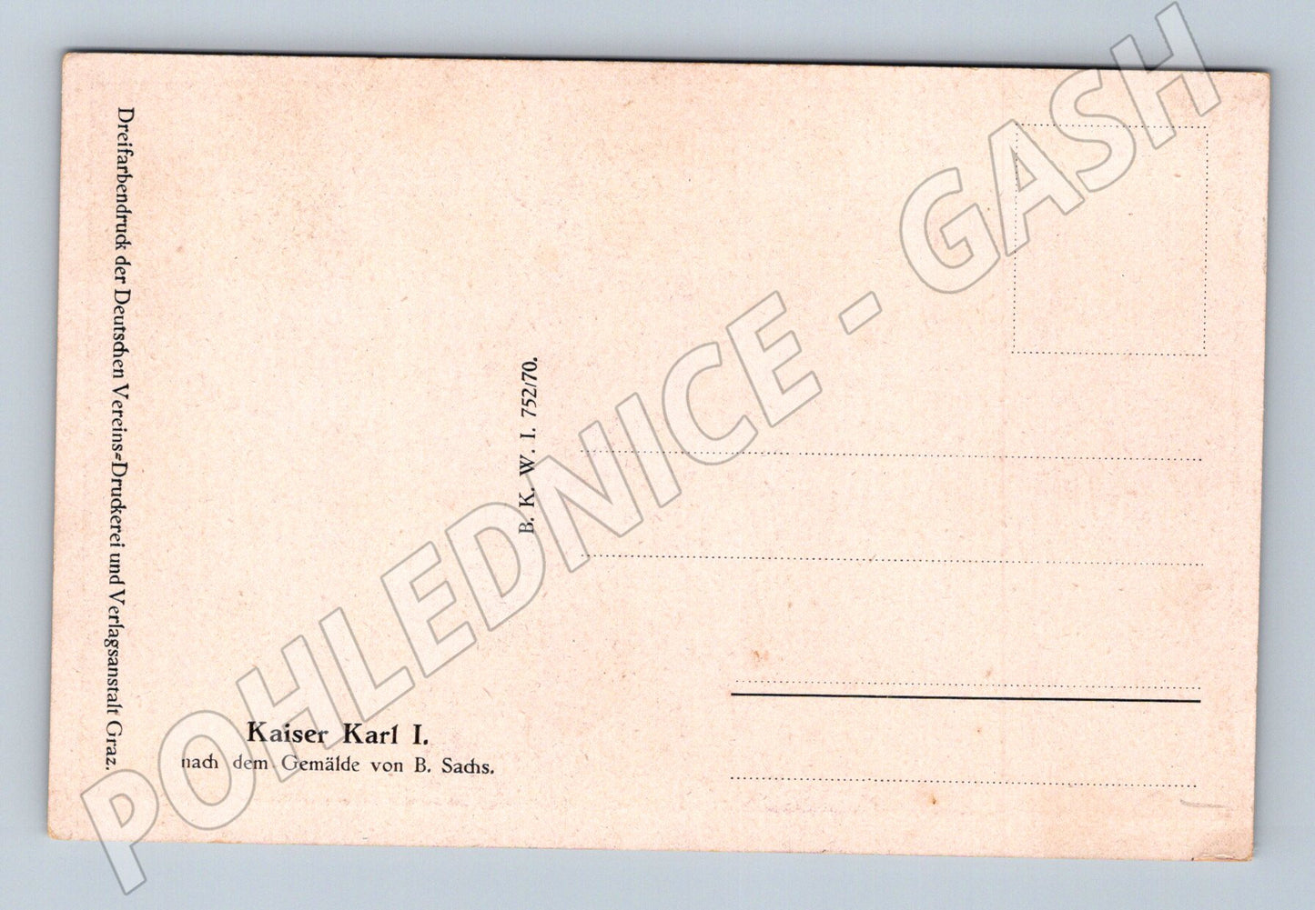 Pohlednice Rakousko Kaiser Karl I. v uniformě (P4189)
