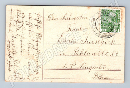 Pohlednice Rakousko Vánoční věnec text 190x (P4196)