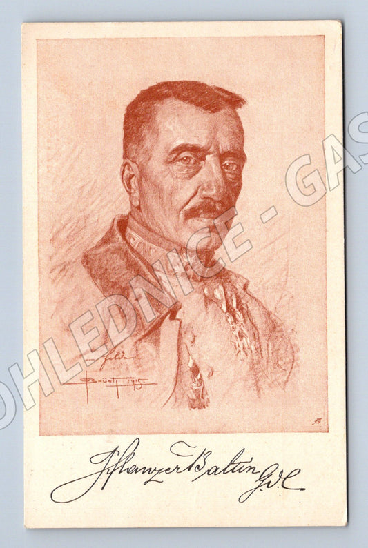 Pohlednice I. sv. válka Rakousko-Uhersko důstojník 1915 (P4209)