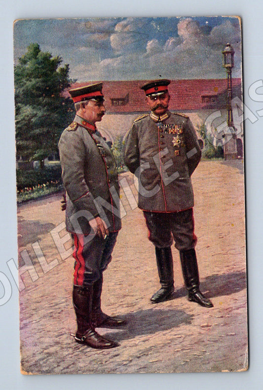 Pohlednice Německo Posen dva vojenští důstojníci 1915 (P4210)