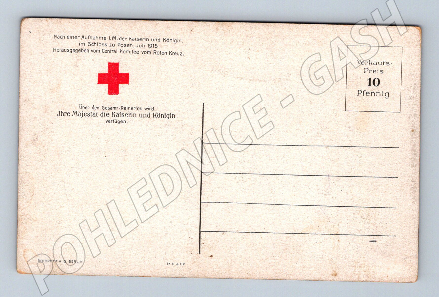 Pohlednice Německo Posen dva vojenští důstojníci 1915 (P4210)