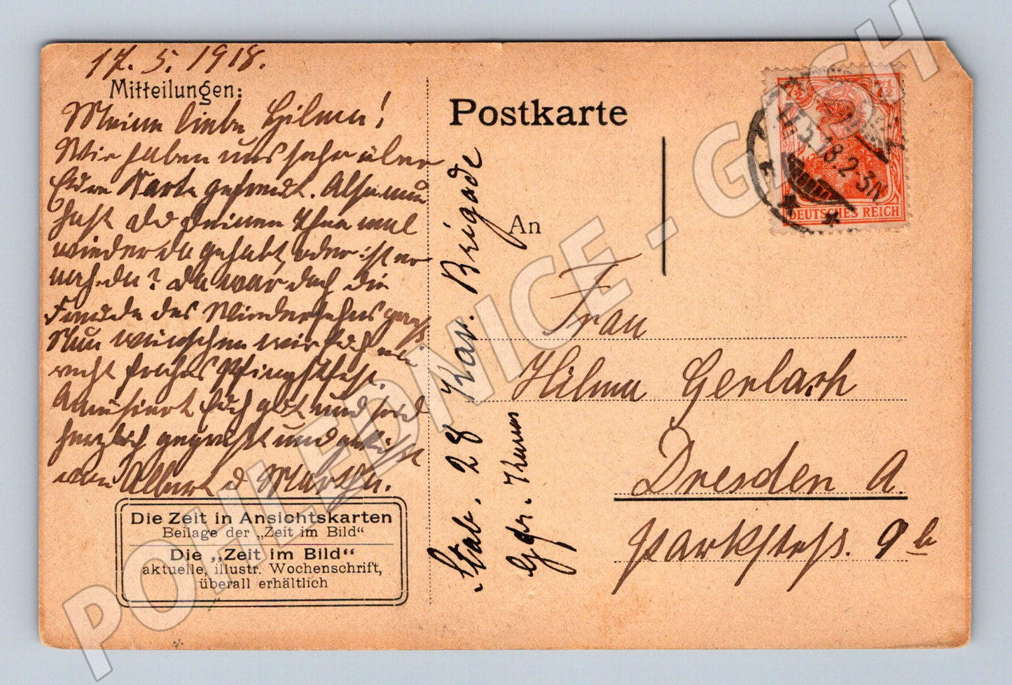 Pohlednice Německo Korunní princ jako 4letý chlapec 1918 (P4217)