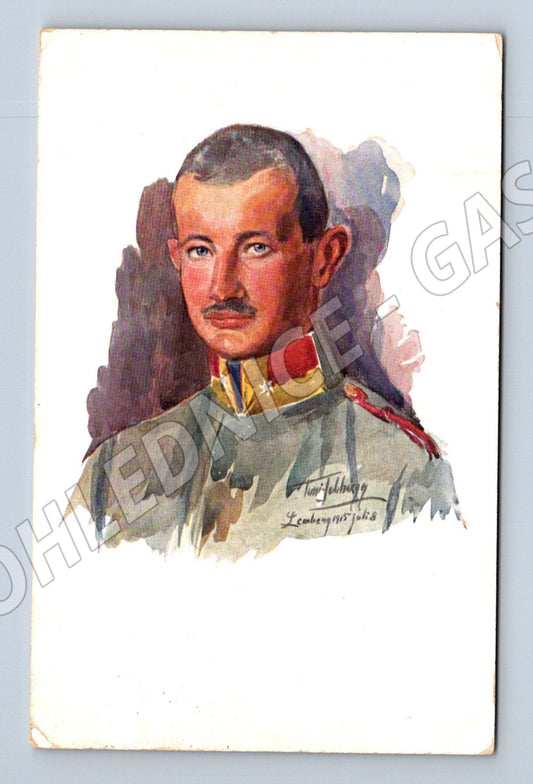 Pohlednice Rakousko-Uhersko vojenský portrét důstojníka 1915 (P4218)