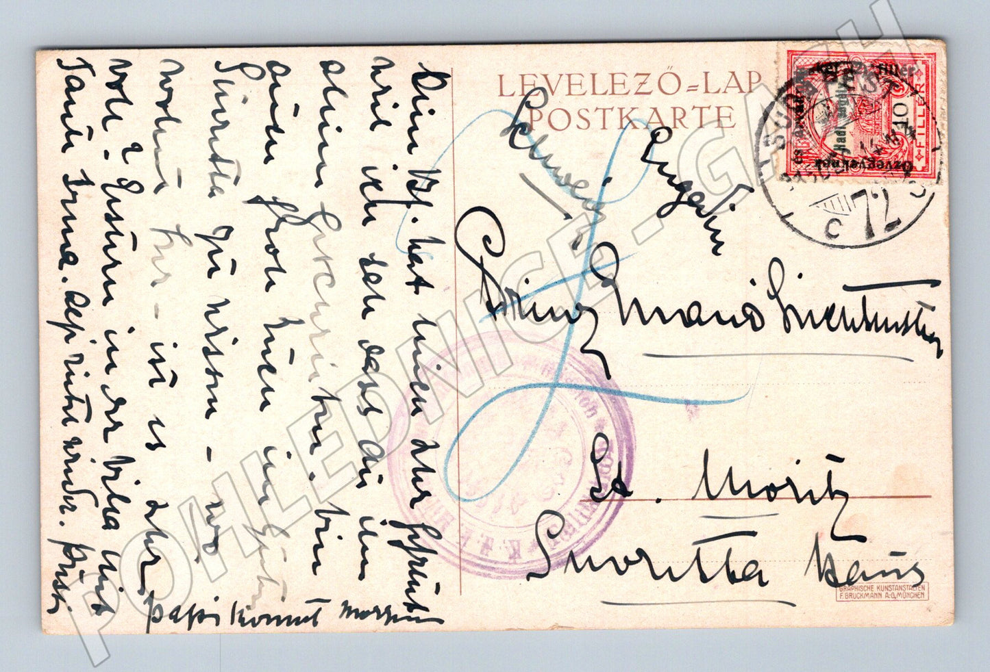 Pohlednice Rakousko-Uhersko vojenský portrét důstojníka 1915 (P4218)
