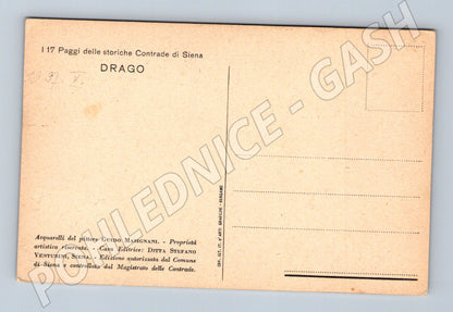 Pohlednice Itálie Siena praporčík 1932 (P4221)