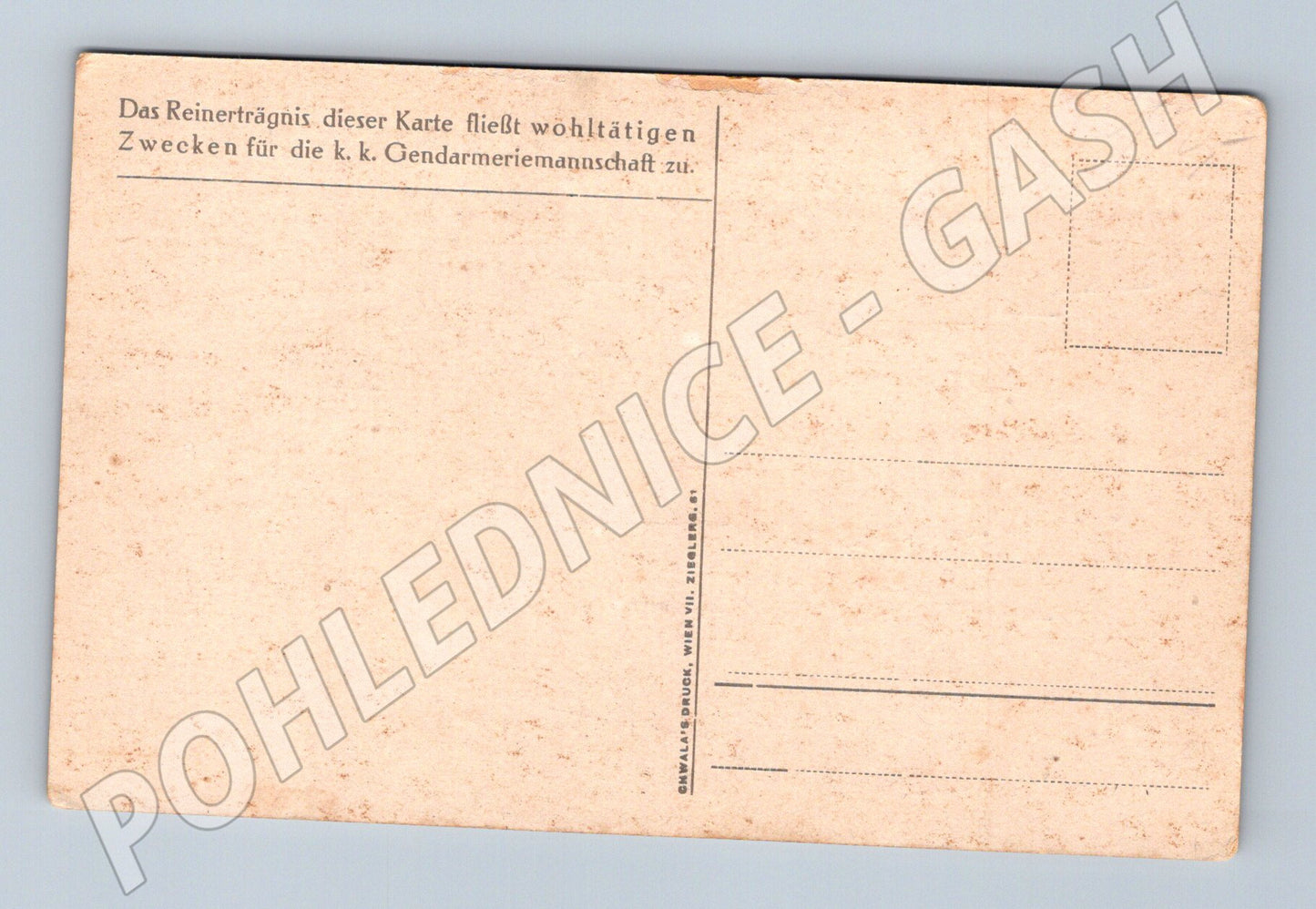 Pohlednice Rakousko K. K. Gendarmerie uniformy 1827 (P4222)