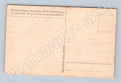 Pohlednice Rakousko K. K. Gendarmerie uniformy 1827 (P4222)