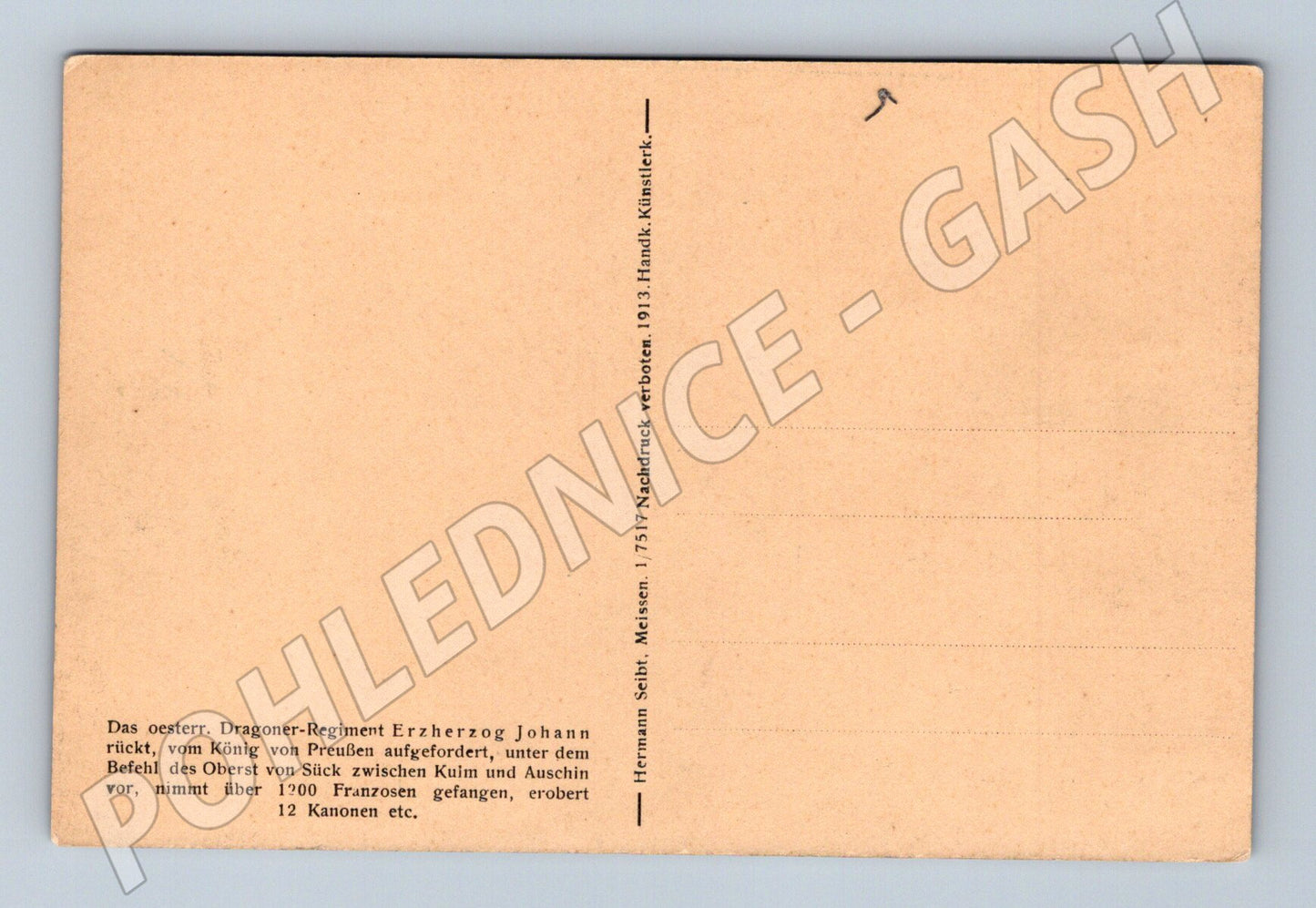 Pohlednice Bitva u Kulmu 1913 (P4226)