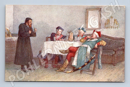 Pohlednice Ukrajina ilustrace Ambrosiy Zhdaкha 1910s (P4228)