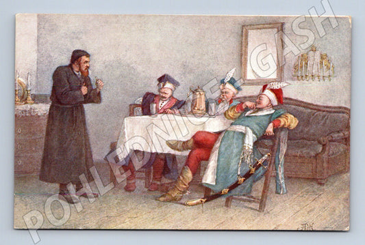 Pohlednice Ukrajina ilustrace Ambrosiy Zhdaкha 1910s (P4228)