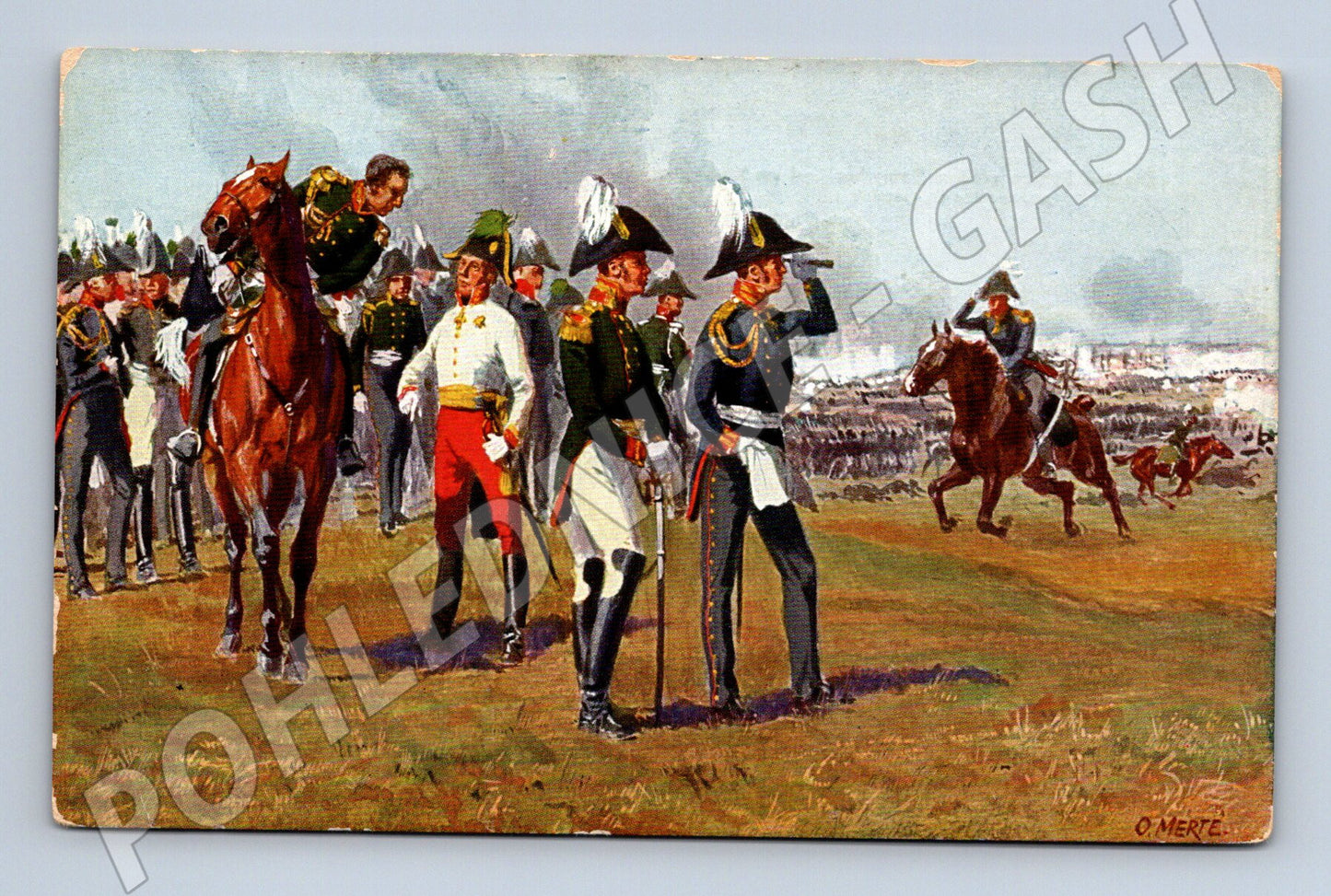 Pohlednice Völkerschlacht u Lipska 1813 O. Merte (P4230)