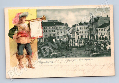 Pohlednice Rumburk náměstí Marktplatz 1901 (P4243)