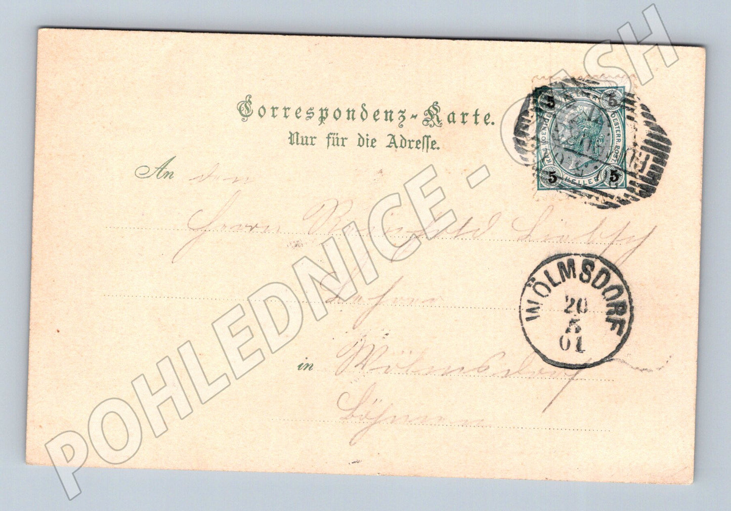 Pohlednice Rumburk náměstí Marktplatz 1901 (P4243)