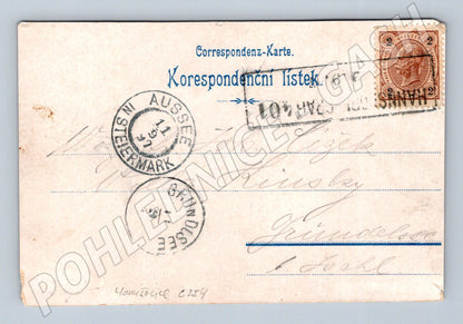 Pohlednice Kysperk Geiersberg více pohledů 1910 (P4245)