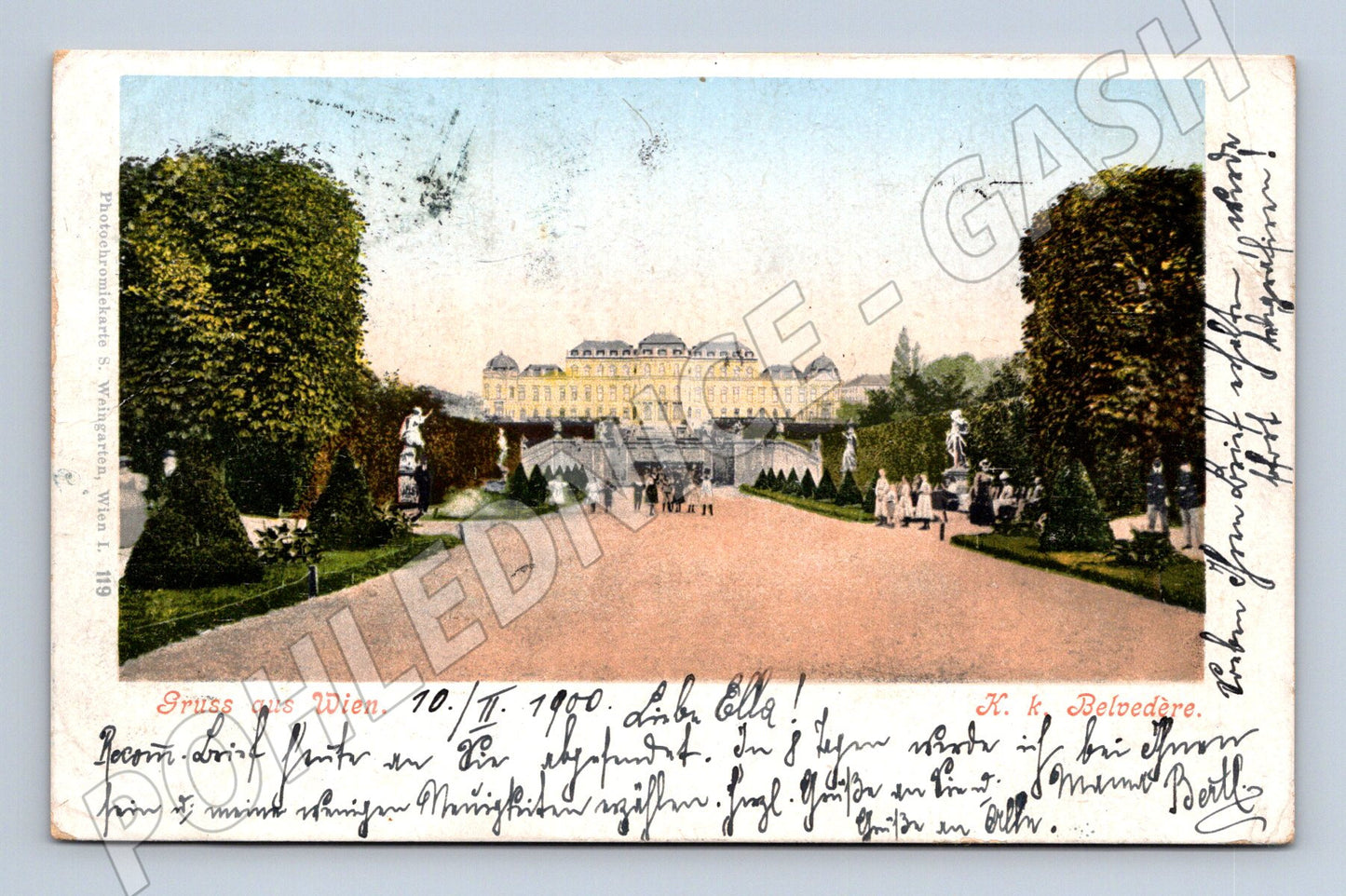 Pohlednice Rakousko Vídeň Belvedere 1900 (P4246)
