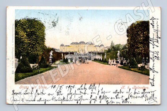 Pohlednice Rakousko Vídeň Belvedere 1900 (P4246)