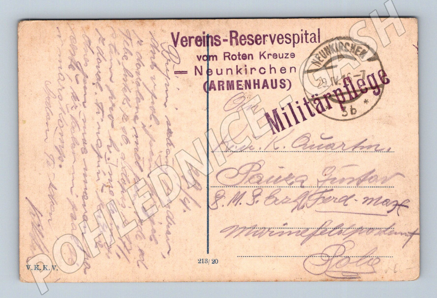 Pohlednice Praha výhled na město 1917 (P4247)