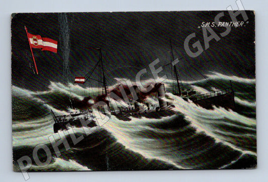 Pohlednice Rakousko-Uhersko válečná loď S.M.S. Panther 1914 (P4252)