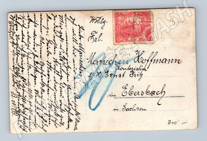 Pohlednice Děčín Dolní Grunt panorama 1930s (P4256)