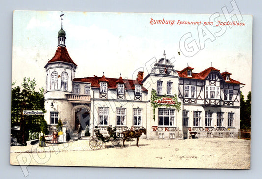 Pohlednice Rumburg Restaurant zum Jagdschloss 1908 (P4264)