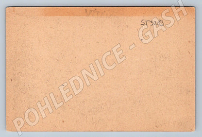 Pohlednice osvobození 1945 tank v ulicích vítání osvoboditelů (ST3283)