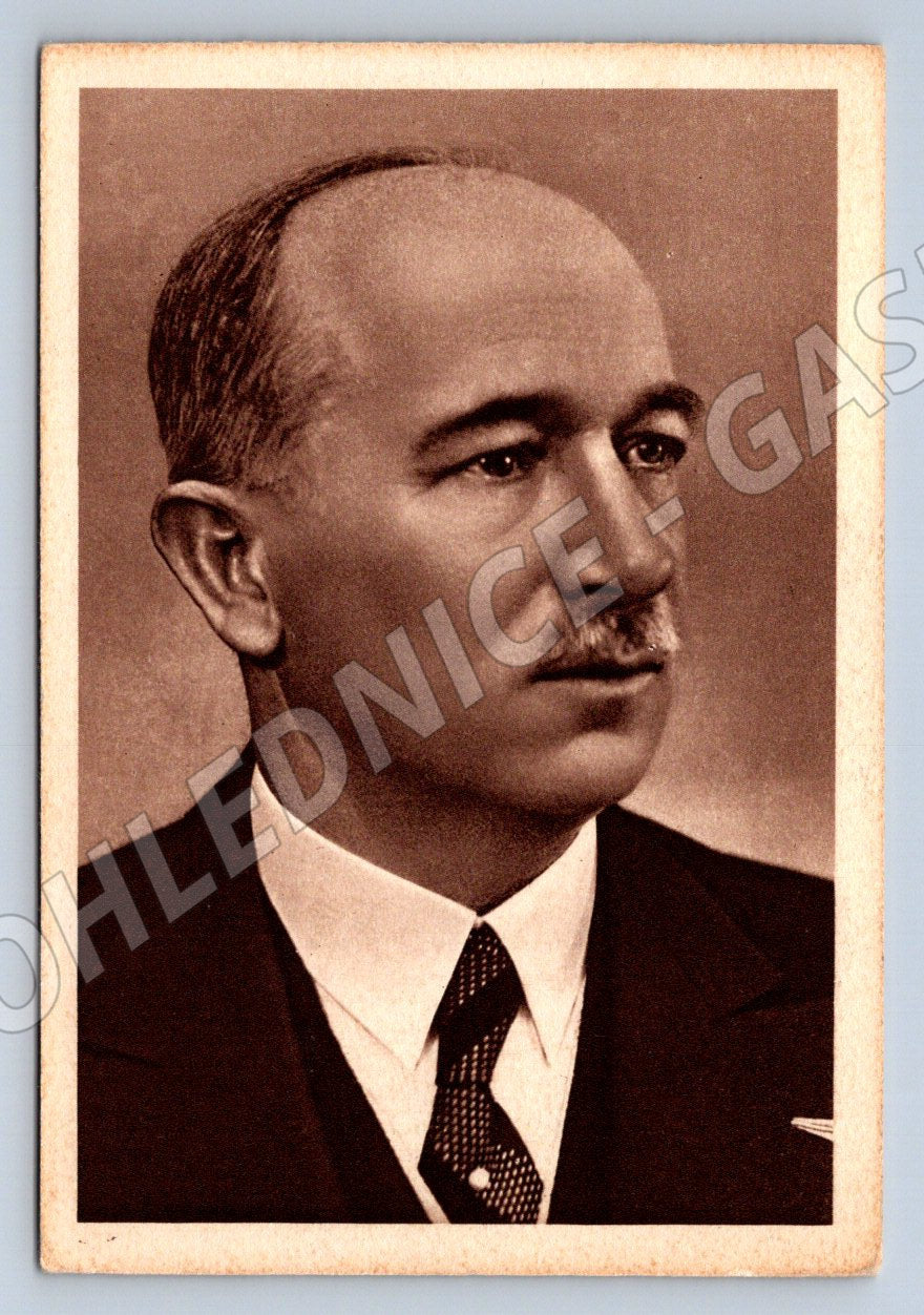 Postcard Dr Edvard Beneš President of the Czechoslovak Republic portrait (ST3291)