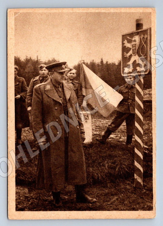 Pohlednice 1 čs armádní sbor v SSSR gen Svoboda na hranici (ST3301)