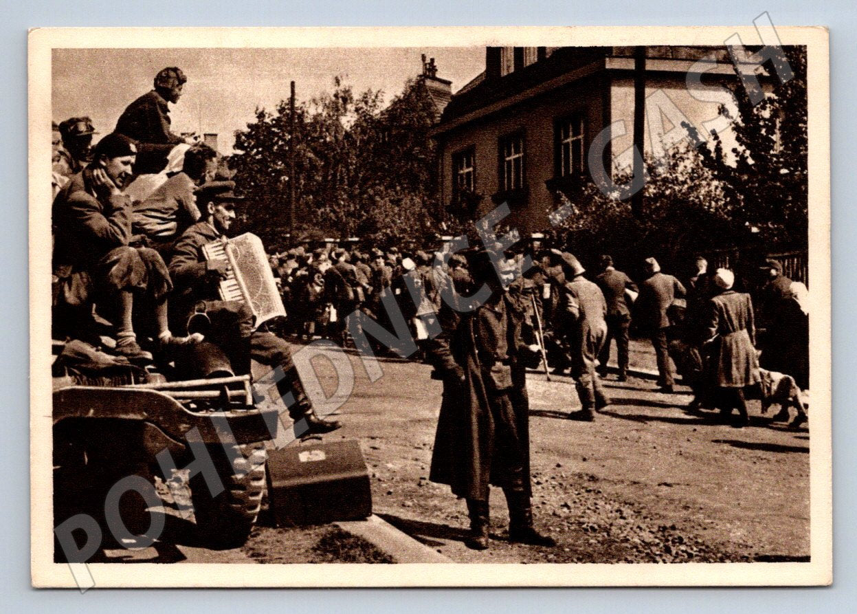 Postcard May 1945 Liberation small format historical (ST3302)