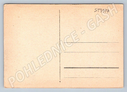 Postcard of the President welcomed by the nation upon his return to Prague (ST3317)