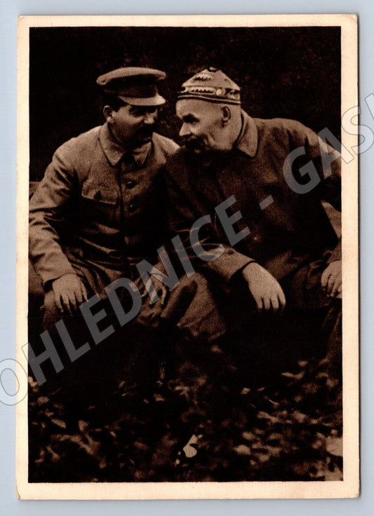Pohlednice květen 1945 stalin a maxim gorkij historická (ST3325)