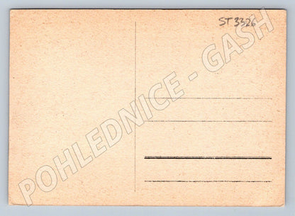 Postcard of Czechoslovak armored brigade bikers in the streets of Prague (ST3326)