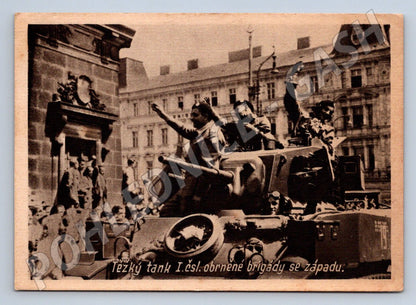 Pohlednice těžký tank 1 čs obrněné brigády historická (ST3327)