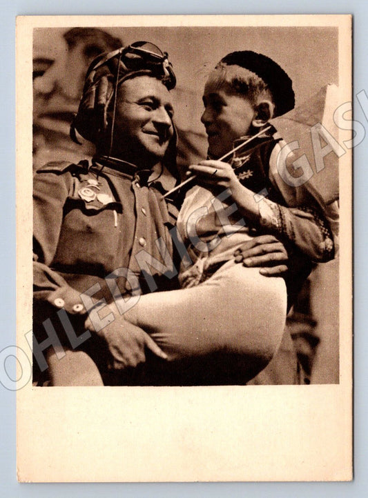 Postcard May 1945 Slavic Brotherhood historical motif (ST3331)