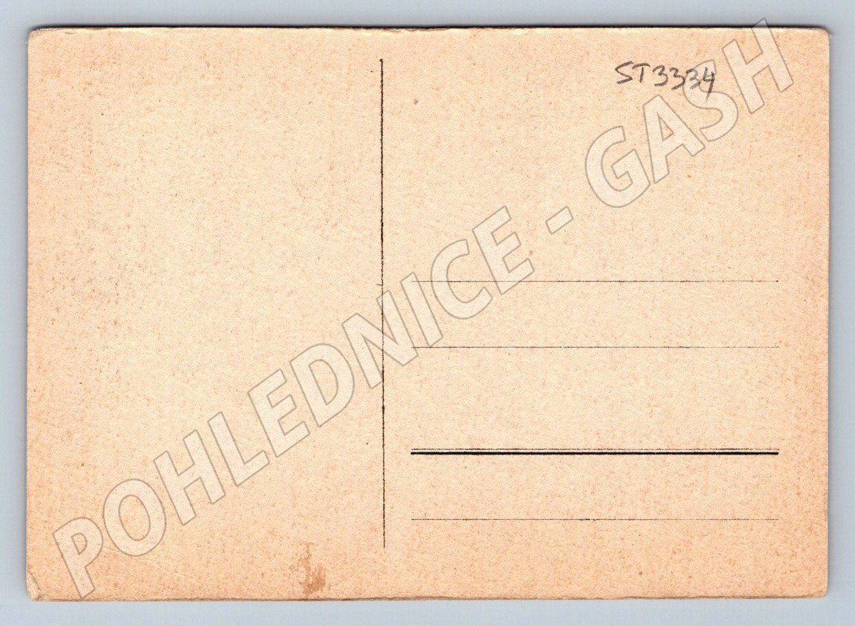 Postcard General Viška and the Armored Brigade Politics Soldiers (ST3334)