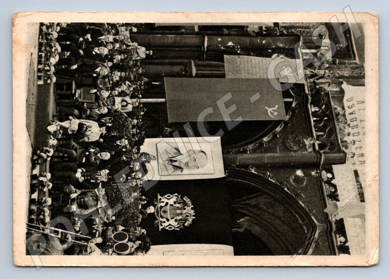 Postcard Old Town Square Government Speech Historical (ST3335)