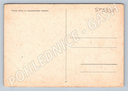 Postcard Old Town Square Government Speech Historical (ST3335)