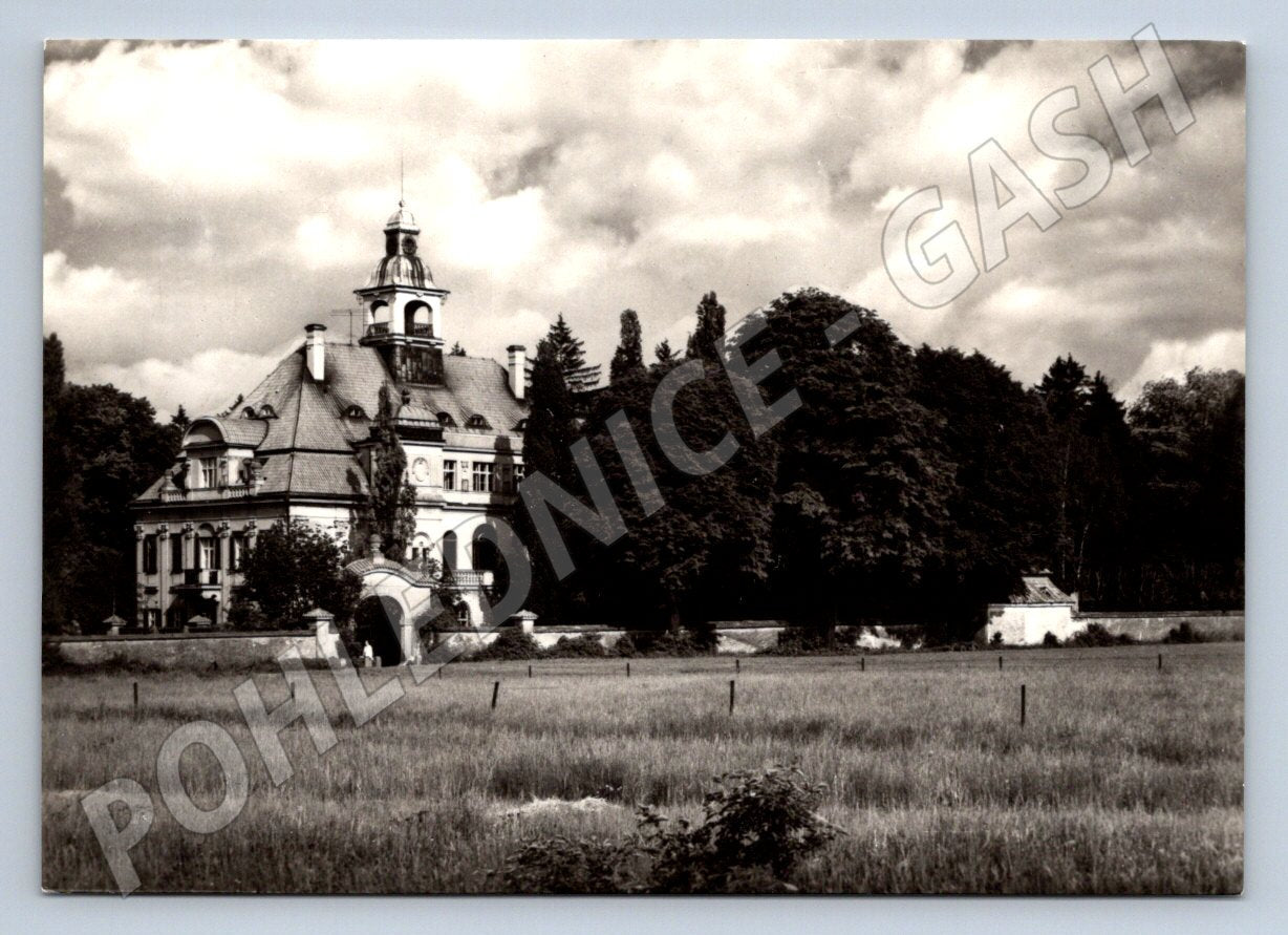 Postcard Hrochův Týnec Chateau Baroque building 1727 b/w (ST3341)